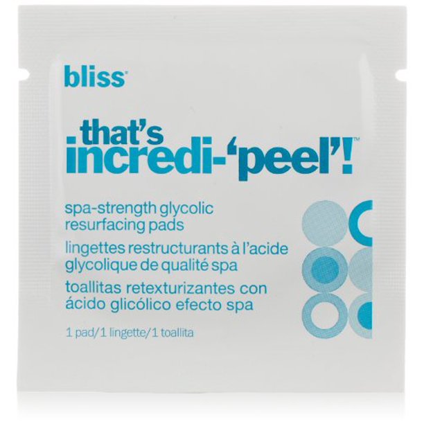 Bliss bliss That's IncrediPeel Glycolic Resurfacing Pads Walmart