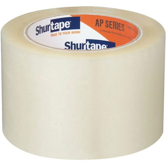 Shurtape AP 401 Carton Sealing Tape, 2.5 Mil, 3" x 110 Yds, Clear, Lot of 24
