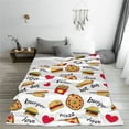 thumbnail image 5 of JUNZAN Fast Food Print Flannel Fleece Blanket Throw Blanket for Bed,Sofa,Couch,Travel,Camping(40"x30" ), 5 of 8