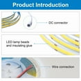 thumbnail image 4 of 5M Dc12V Cob Led Strip Light 320Leds/M Linear Dimmable Bar Tape Ribbon For Room, 4 of 6
