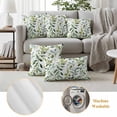 thumbnail image 6 of Sage Green Leaf Pillow Covers 2 Pack Green Eucalyptus Leaves Pillowcase Waterproof Outdoor Throw Pillow Cover for Patio Garden Square Cushion 24”x24”, 6 of 9