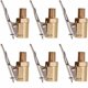 thumbnail image 1 of Portabrocas de aire para neumáticos, Boquilla de rosca para bomba de aire de automóvil de 6 piezas, Punta de inflador de latón, Conector de válvula de inflador neumático de válvula de bomba de compre, 1 of 5