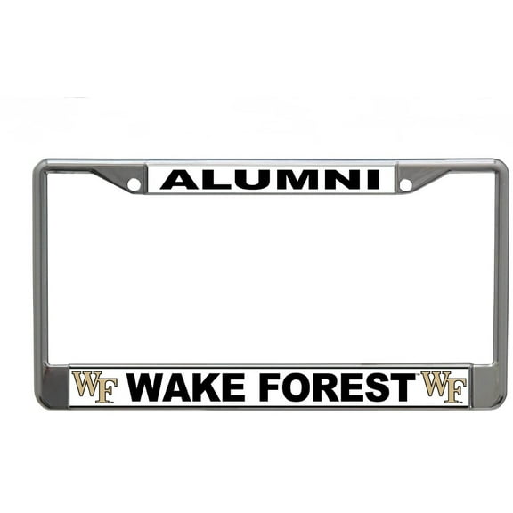 Wake Forest University Alumni Chrome License Plate Frame