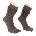 thumbnail image 5 of Unique Bargains 1 Pair Five Toe Socks Soft Warmth Socks for Women Coffee, 5 of 6