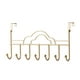 thumbnail image 2 of Gancho para puerta sin taladrar, organizador de toallas y llaves, estante extendido, metal resistente, impermeable, para baño y dormitorio, ideal para la entrada, alta capacidad, fácil de, 2 of 8