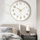 thumbnail image 5 of Reloj de pared silencioso para electrodomésticos, funciona con pilas, de 12 pulgadas, moderno, analógico, sin tictac, decorativo para cocina, oficina, baño y dormitorio., 5 of 6