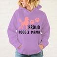 thumbnail image 5 of Nuevas sudaderas con capucha de manga larga con estampado de perro y mamá caniche para el día de la madre, informales, a la moda, para invierno y otoño para mujer, 5 of 5