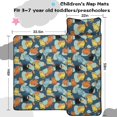 thumbnail image 3 of Geometric Multicolor Cat Blue Pattern Teens Toddler Nap Mat with Pillow, Sleeping Mat Bag for Preschool Daycare 59"x22", 3 of 4