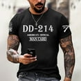 thumbnail image 2 of Men 214 Veterans Printed Round Neck Short Sleeve T Shirt Casual Trend Veterans Retired Short Sleeve T Shirt Top Night Shirts for Men Sleepwear T Shirts Men Pack Big And Tall T Shirts Transfer Paper, 2 of 4