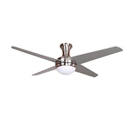 52 In Home Decor Taysom One Light Indoor Bright Ceiling Fan Brush Nickel Canada 52 In Home Decor Taysom One Light, Flush Mount Ceiling Fan With Light Canada