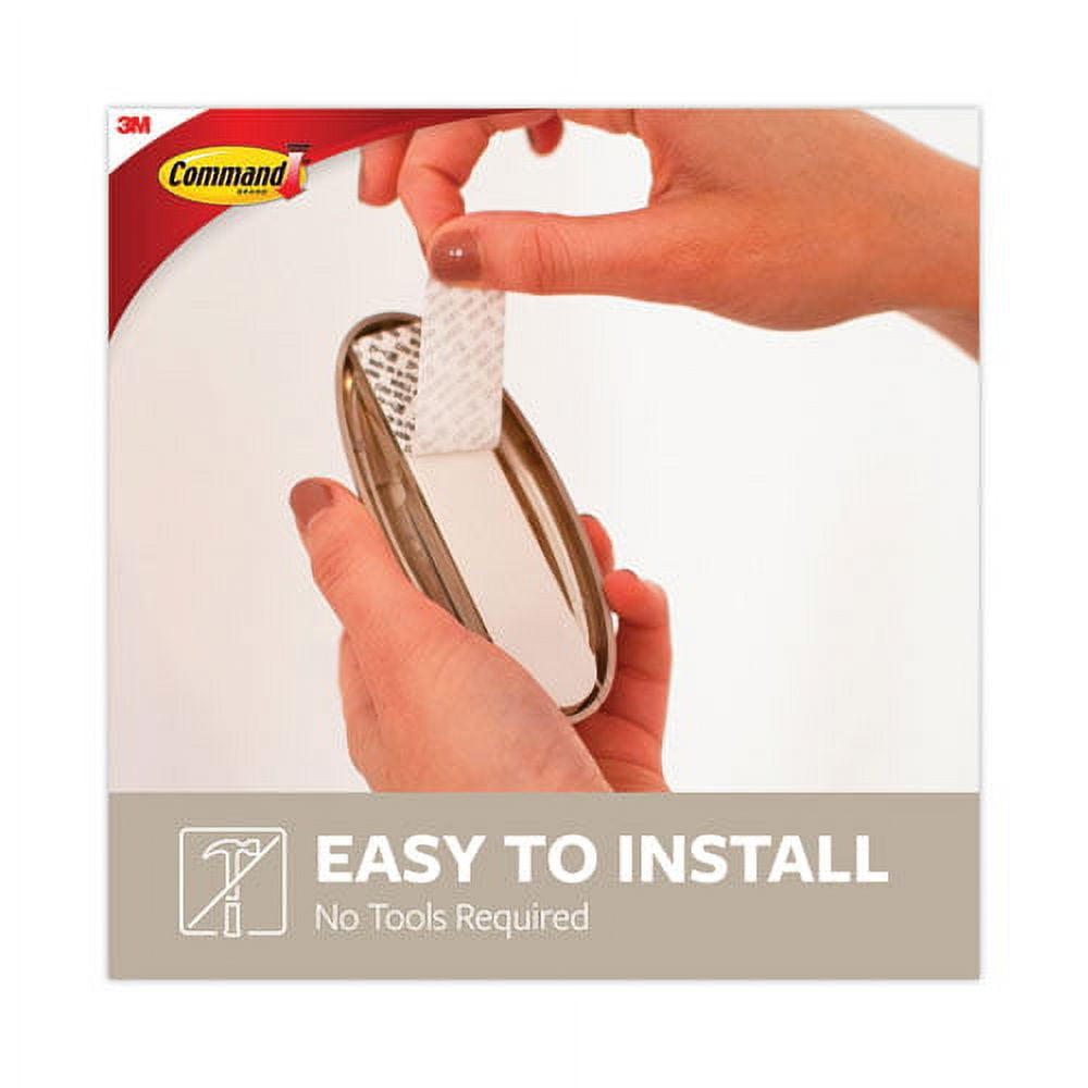 Decorative Hooks, Traditional, Large, 1 Hook And 2 Strips/pack | Bundle of 10 Packs