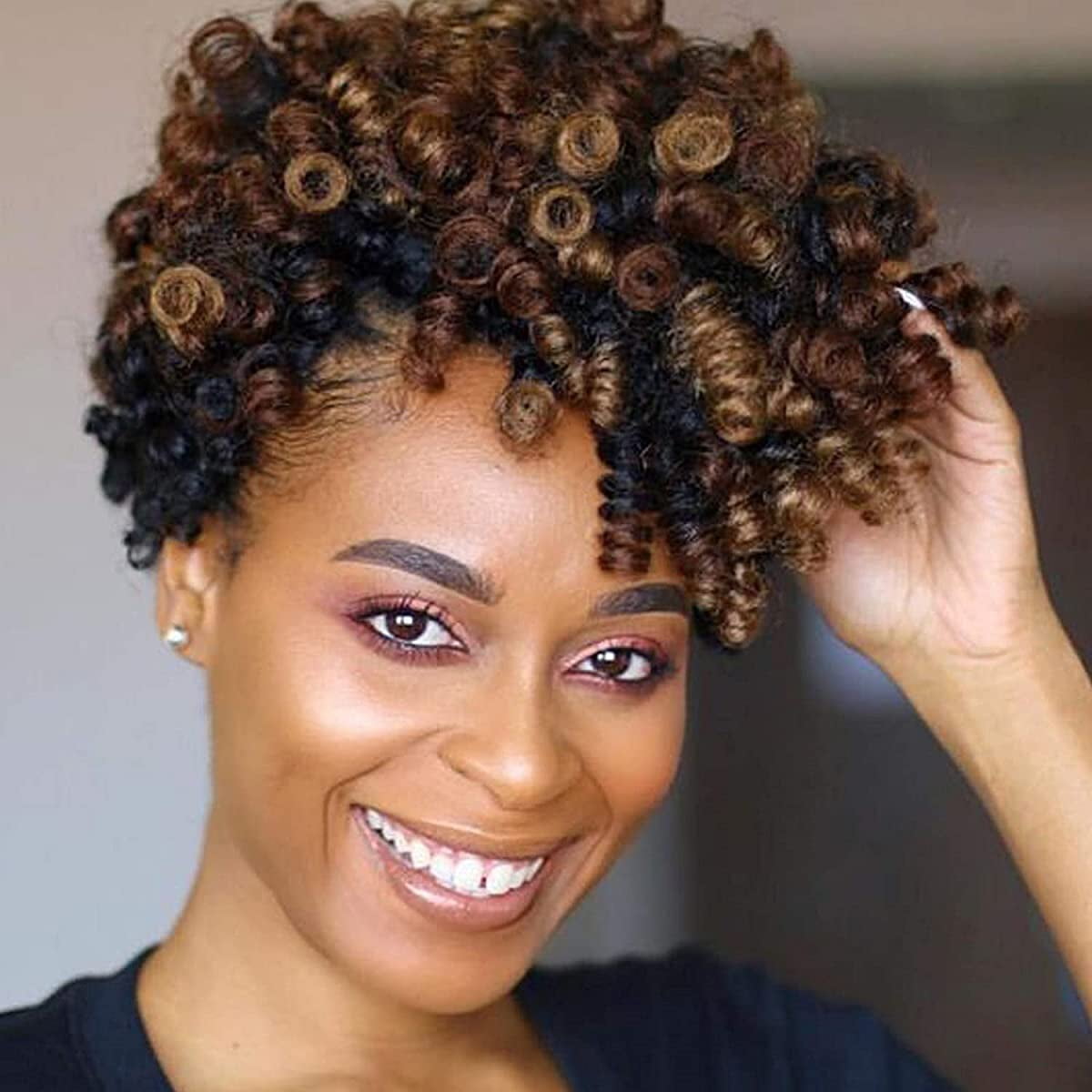 Creamily 5 Pack Short Crochet Hair for Black Women Curly Crochet Hair