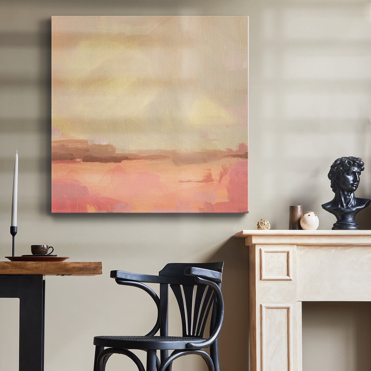 Wexford Home Salt Lake Sunrise I-Premium Gallery Wrapped Canvas, 24" x 24" - Ready to Hang