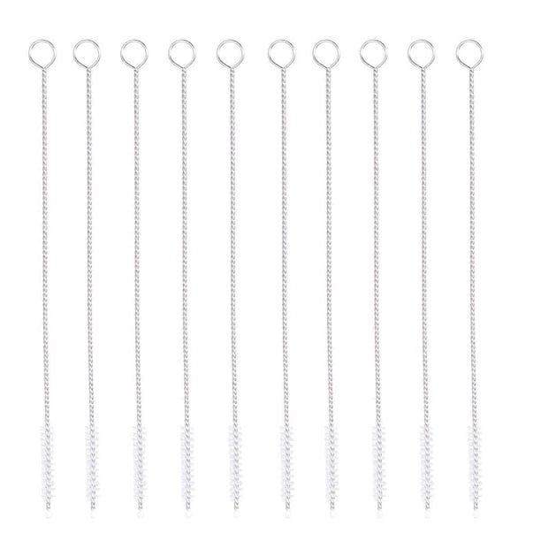 10 Pcs/Set Water Bottle Cleaner Stainless Steel Straw Cleaner Metal Straw Cleaner Milk Bottle Straw Brush