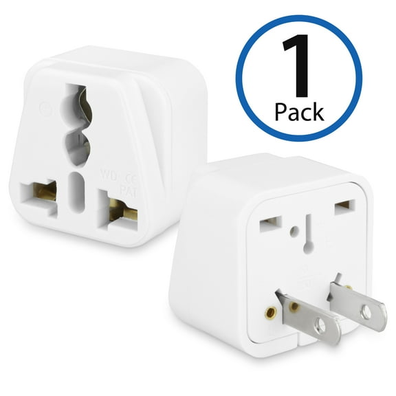 Plug Adapter, BoxWave [Universal to American Outlet Plug Adapter] for Smartphones and Tablets