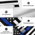 thumbnail image 6 of Blue American Flag Outdoor Rug for Patio/Deck/Porch, Non-Slip Large Area Rug 4 x 6 Ft, Black White Striped US Flag Stars Indoor Outdoor Rugs Washable Area Rugs, Reversible Camping Rug Carpet Runner, 6 of 8