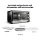 thumbnail image 4 of Gourmia GTF7350 Horno freidora de aire multifunción 6 en 1 de acero inoxidable - 6 funciones de cocción - Cesta para freír, rejilla para horno, bandeja para hornear y bandeja para migas, incluido + li, 4 of 5