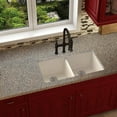 thumbnail image 2 of Elkay Quartz Luxe 33" x 18-1/2" x 9-1/2", Equal Double Bowl Undermount Sink, Ricotta, 2 of 2