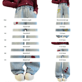 thumbnail image 3 of Generic Tween Girls Jeans Wide Leg Baggy Loose Denim Pants Heart Embroidery Y2K Elastic Waist Trousers Kids Streetwear Dance Washed, 3 of 5
