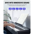 thumbnail image 4 of Donner DEP-20 Piano digital para principiantes, teclado ponderado de tamaño completo de 88 teclas, piano eléctrico portátil con pedal de sostenido, fuente de alimentación, 4 of 5
