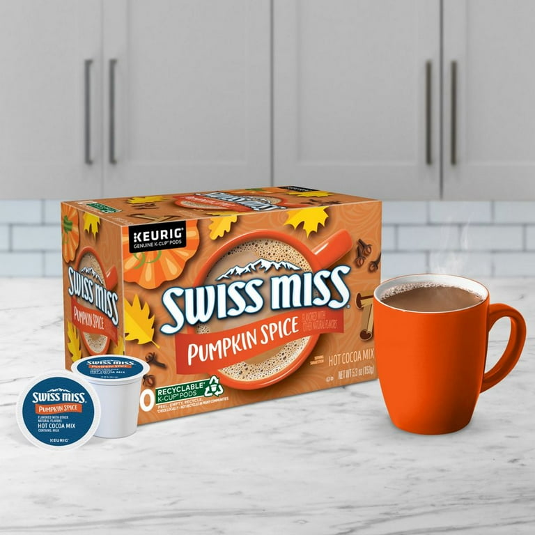 cocoa Swiss Miss Pumpkin Spice Hot Cocoa K-Cup Box - 22 ct