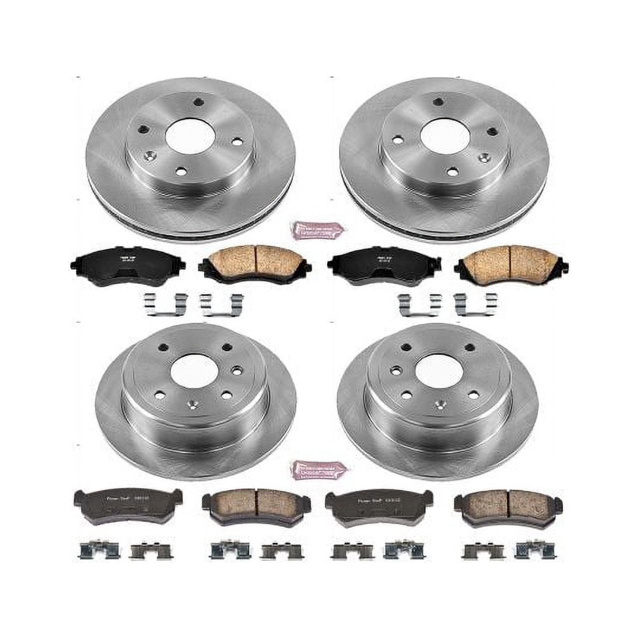 PowerStop Front and Rear Stock Replacement Brake Pad and Rotor Kit Fits: SUZUKI Select Models KOE5895