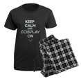thumbnail image 5 of CafePress - Keep Calm And Cosplay On Women's Dark Pajamas - Women's Short Sleeve Print T-Shirt and Pants Dark Cotton Pajama Set, 5 of 7