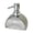 Silver, variant on DQQ153 Creative Fan-shaped Ceramic Press Soap Dispenser For Shampoo, Body Wash, And Lotion.