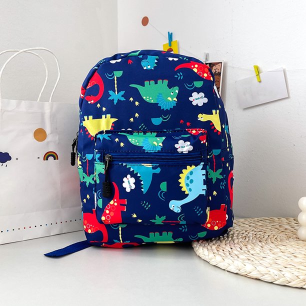 Mochila de lona con estampado de dibujos animados para chicas de moda, bolsos pequeños informales (azul) Tmvgtek Para estrenar