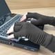 thumbnail image 4 of Guantes para artritis para mujeres y hombres, guantes sin dedos, los mejores guantes de cobre para túnel carpiano, mecanografía en computadora y trabajo diario, soporte para manos - 1 par,Negro,M, 4 of 6