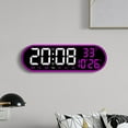 thumbnail image 5 of Horloge Murale Numérique de 15 Pouces avec Lumière de Nuit, Réveil LED, Télécommande, Date, Bureau, 5 of 5