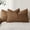 Brown Sugar, variant on SUSIELADY Set of 2 Decorative Linen Check Throw Pillow Covers, 20×12 Inch, Neutral Farmhouse Vintage Boho Cushion Covers for Sofa, Chair, Bedroom, Living Room, Brown