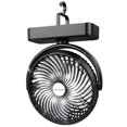 thumbnail image 1 of Ventilador de camping AMACOOL de 10000 mAh con luz LED de 18 cm, funciona con USB, 1 of 7