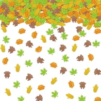 100pcs Thanksgiving Confetti, Turkey Pumpkin Table Confetti, Maple Leaf Paper Scatters, Thanksgiving Day/Friendsgiving Party Table Decoration