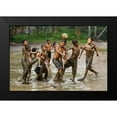 thumbnail image 2 of Muliani Hartojo, Angela 14x11 Black Modern Framed Museum Art Print Titled - Playing Football, 2 of 5