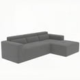 thumbnail image 5 of Modern Modular Sectional Sofa with Teddy Fabric, 109'' L-Shaped, 3-Seat for Living Room, 5 of 15