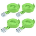 thumbnail image 5 of Uxcell 0.91ft Lashing Strap Luggage Tie Down Cam Lock Buckle Work Load Polypropylene Green 4Pcs, 5 of 5