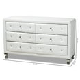 thumbnail image 3 of Zanna Contemporary White Faux Leather Upholstered Dresser by Ember Interiors, 3 of 19