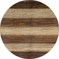 thumbnail image 1 of Ahgly Company Indoor Round Abstract Red Brown Abstract Area Rugs, 3' Round, 1 of 6