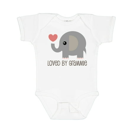 

Inktastic Loved by Grammie Gift Baby Boy or Baby Girl Bodysuit