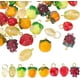 thumbnail image 1 of Juego de 32 dijes de vidrio con forma de fruta (8 estilos diferentes): dijes de piña, fresa y uvas para manualidades y creación de collares y bisutería., 1 of 6