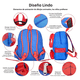 thumbnail image 4 of "Mochilas Escolares Moda De Dibujos Animados Para Niños Hombre araña Lab.G Rojo", 4 of 5