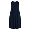 thumbnail image 6 of Time and Tru Women’s Sleeveless Knit Swing Dress, Sizes XS-XXXL, 6 of 6