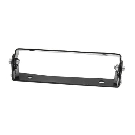 Motorcycle Show Plate - Universal Black Metal Motorcycle Adjustable License Number Plate Bracket Frame