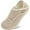 Beige, variant on Leisfit Orthopedic House Slippers for Women Adjustable Diabetic Slippers Wide Toe Velvet Walking Shoes