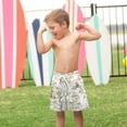 thumbnail image 4 of FORMRS Boys Swim Trunks Quick Dry Mesh Lining Beach Boardshorts, Sizes XS-XL, Watercolor Forest Animals, 4 of 7