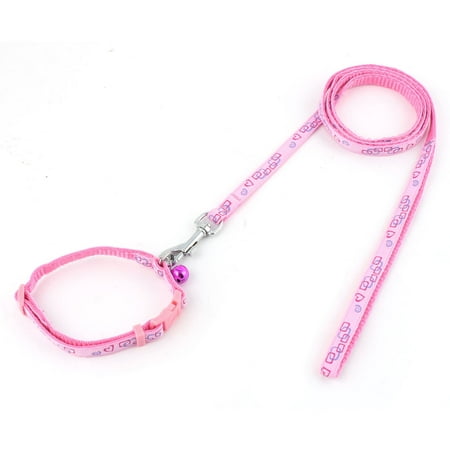 Puppy Dog Pet Bell Decor Walking Training  Collar Rope Leash (Best Leash For Golden Retriever Puppy)