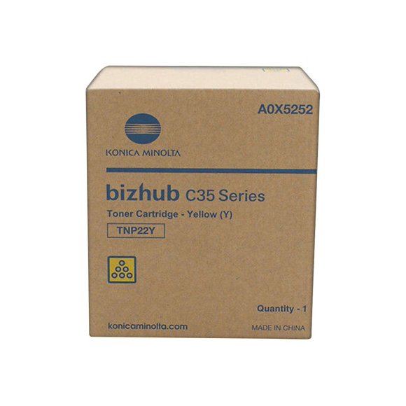 Konica Minolta TNP-22Y - Yellow - original - toner cartridge - for bizhub C35