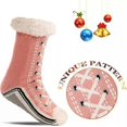 thumbnail image 4 of Ultra-thick Cashmere Slipper Home Socks,Slipper Socks With Non Slip Slipper, 4 of 5