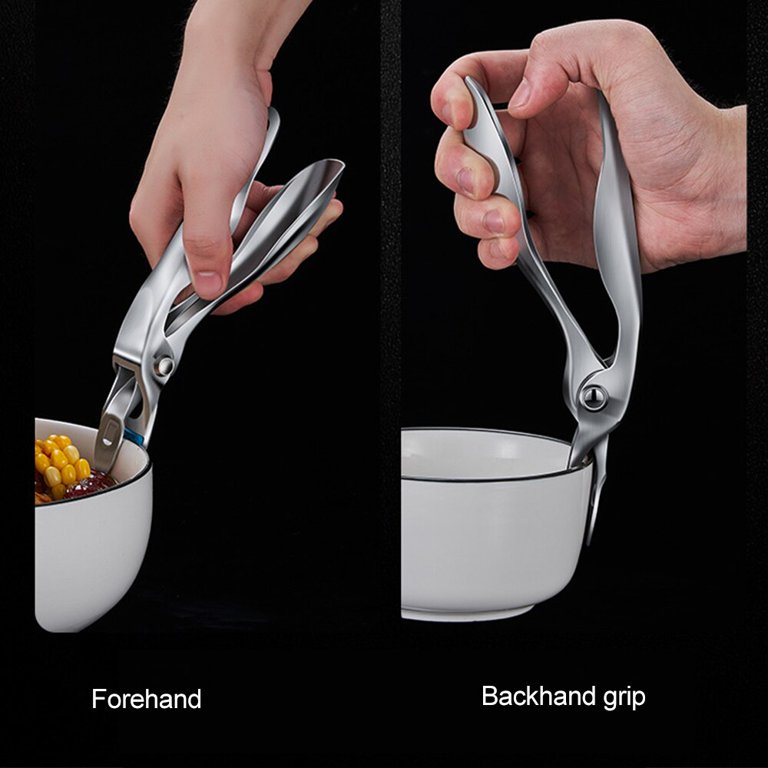 Stainless Steel Retriever Tongs / Gripper Clip for Hot and Cold